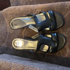 Mootsies Tootsies Black Heeled Sandals